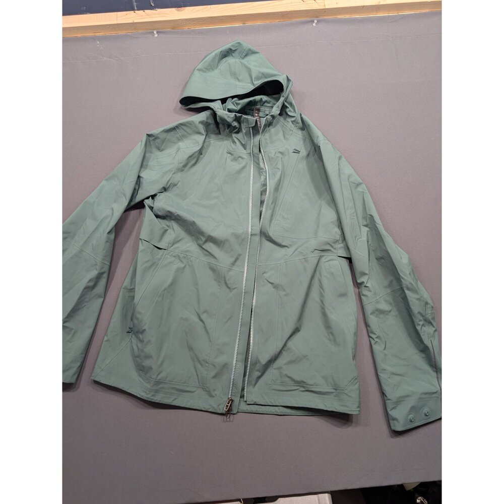 Lululemon Women's Hooded Rain Jacket Size M Sage Green Waterproof